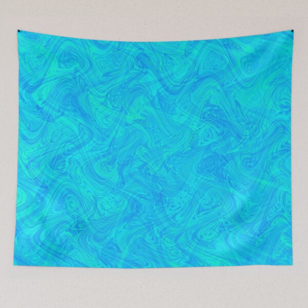 Item preview, Marble Abstract Teal Blue designed and sold by ArtbyDebbieC.