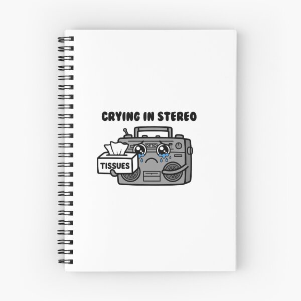 Item preview, Crying In Stereo - Aesthetic Sad Girl / Sad Boy Indie Text designed and sold by ismai6.