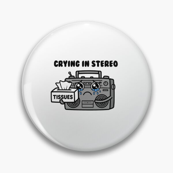 Item preview, Crying In Stereo - Aesthetic Sad Girl / Sad Boy Indie Text designed and sold by ismai6.