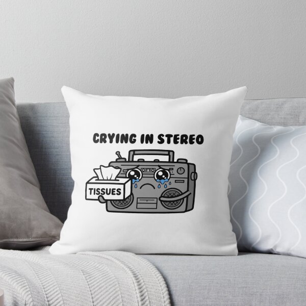 Item preview, Crying In Stereo - Aesthetic Sad Girl / Sad Boy Indie Text designed and sold by ismai6.