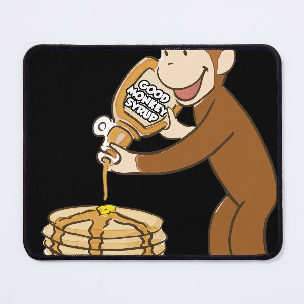 Item preview, Monkey Pouring Syrup on Pancakes Art designed and sold by RogeHane.