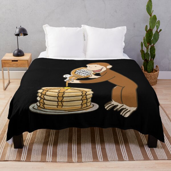 Item preview, Monkey Pouring Syrup on Pancakes Art designed and sold by RogeHane.