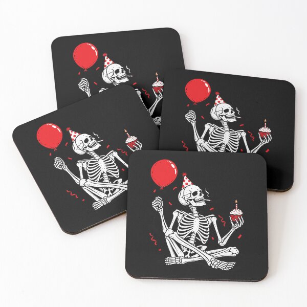 Item preview, It's My Party Funny Skeleton Birthday Dark Humor Design designed and sold by RamonaTeal.