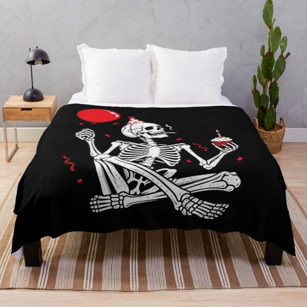 Item preview, It's My Party Funny Skeleton Birthday Dark Humor Design designed and sold by RamonaTeal.