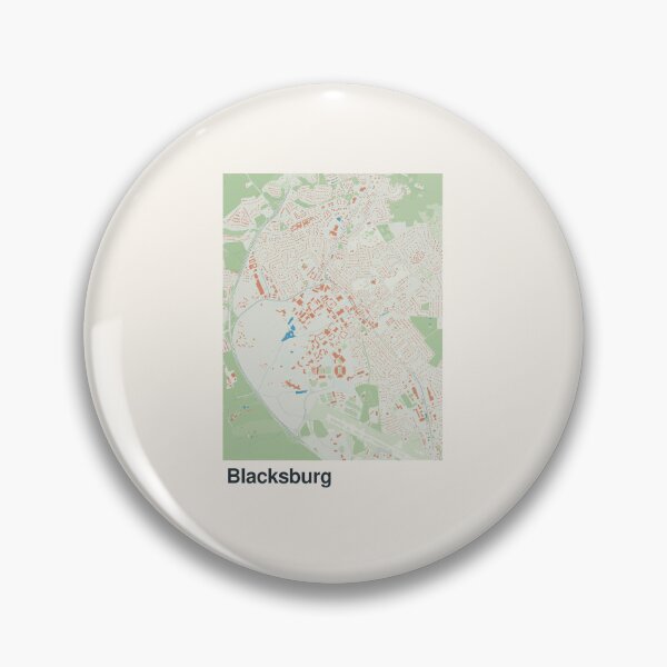 Artikelvorschau, Minimalistische Kartenkunst von Blacksburg entworfen und verkauft von MapsNerd.