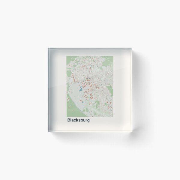 Item preview, Blacksburg Minimalistic Map Art designed and sold by MapsNerd.
