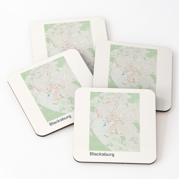 Item preview, Blacksburg Minimalistic Map Art designed and sold by MapsNerd.
