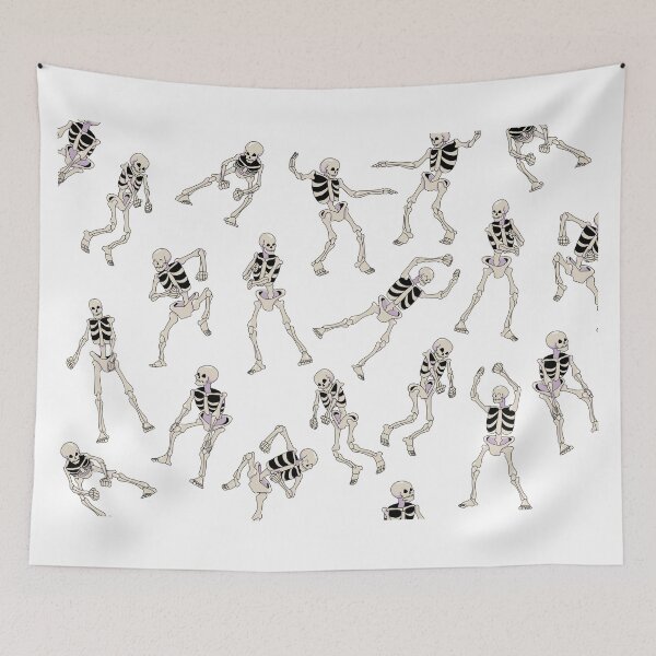 Item preview, Dancing Skeles (Plain, on White) designed and sold by Kolibrim-Ink550.