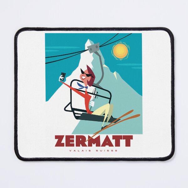 Item preview, Zermatt Ski Poster designed and sold by sailtonfg.