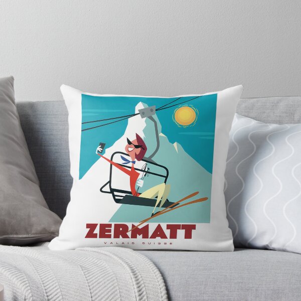 Item preview, Zermatt Ski Poster designed and sold by sailtonfg.