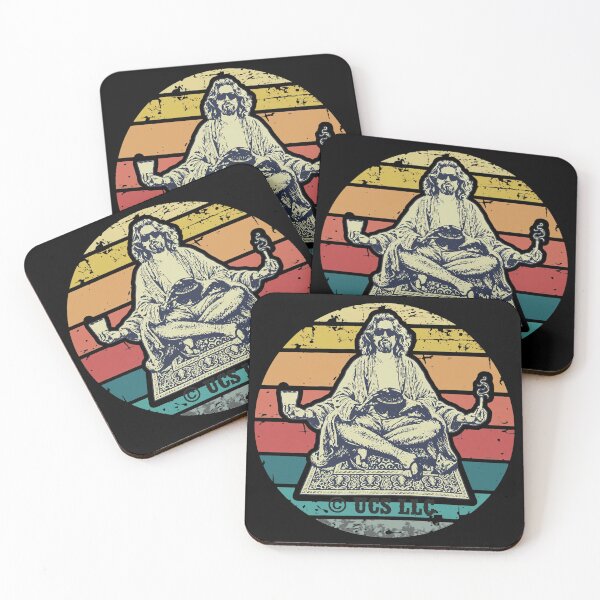Item preview, The Dude Meditating Vintage Sunset designed and sold by RogeHane.