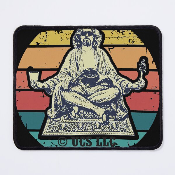 Item preview, The Dude Meditating Vintage Sunset designed and sold by RogeHane.