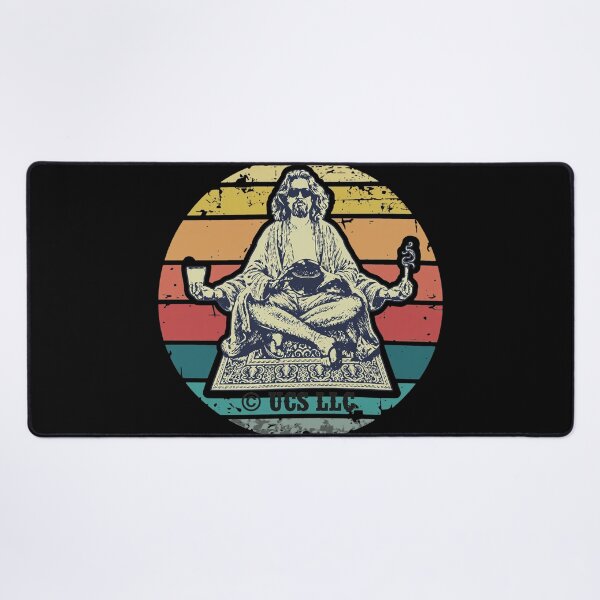 Item preview, The Dude Meditating Vintage Sunset designed and sold by RogeHane.