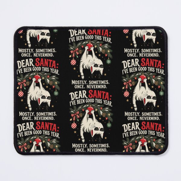 Item preview, Funny Christmas Cat Dear Santa I've Been Good Cool Cat Design designed and sold by RamonaTeal.