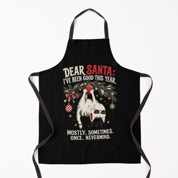 Item preview, Funny Christmas Cat Dear Santa I've Been Good Cool Cat Design designed and sold by RamonaTeal.