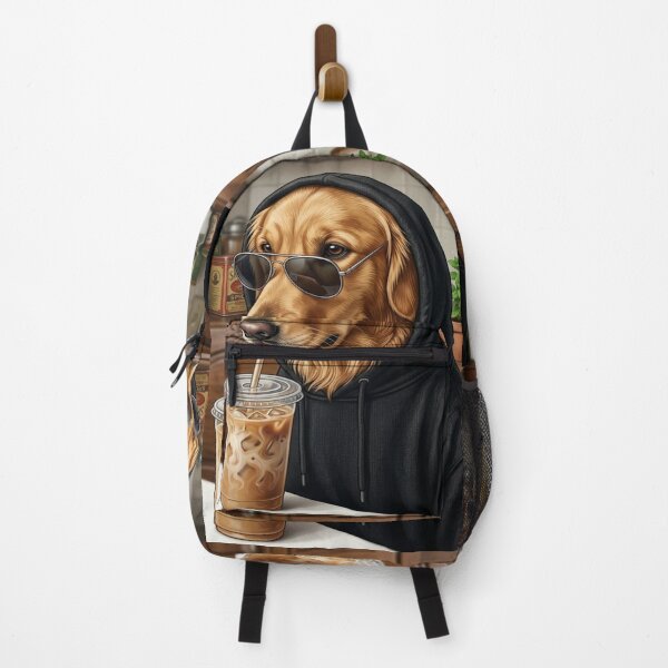 Item preview, Cool Golden Retriever Iced Coffee Dog Hoodie Art designed and sold by creativerooney.