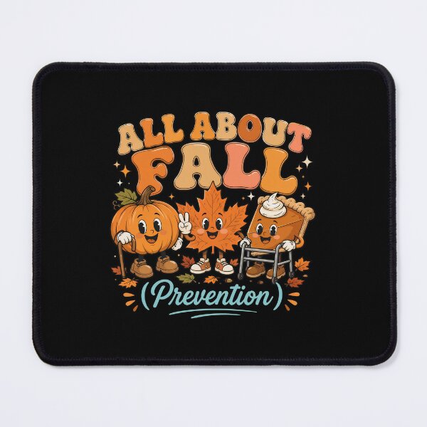 Item preview, All About Fall Prevention Retro Autumn Characters designed and sold by Dmo3HarkoArt.