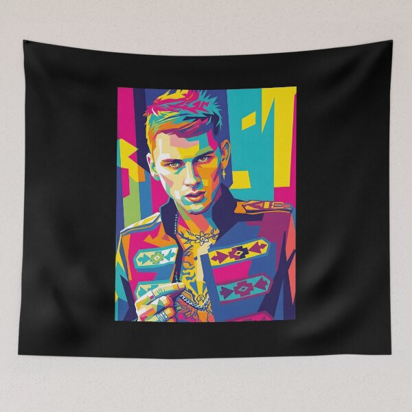 Item preview, Machine gun kelly pop art designed and sold by StickLabmoster.