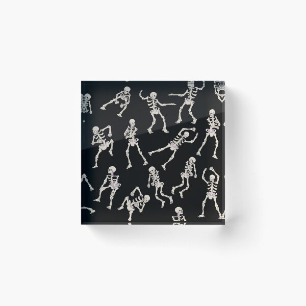 Item preview, Dancing Skeles (Plain, on Black) designed and sold by Kolibrim-Ink550.