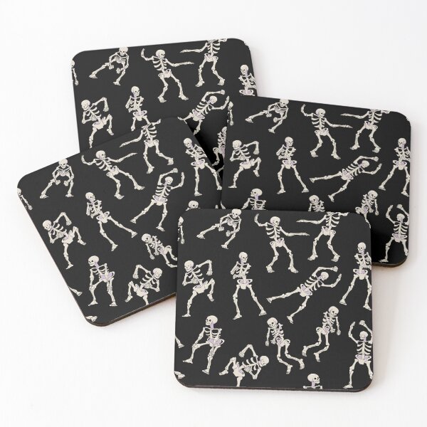 Item preview, Dancing Skeles (Plain, on Black) designed and sold by Kolibrim-Ink550.