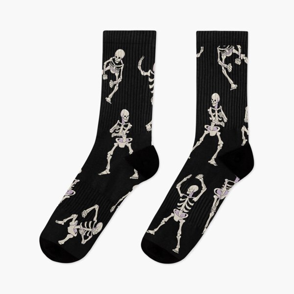 Item preview, Dancing Skeles (Plain, on Black) designed and sold by Kolibrim-Ink550.