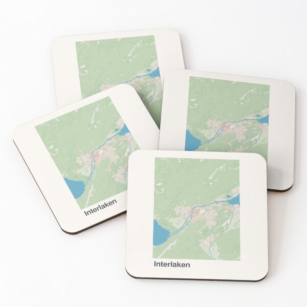 Item preview, Interlaken Minimalistic Map Art designed and sold by MapsNerd.