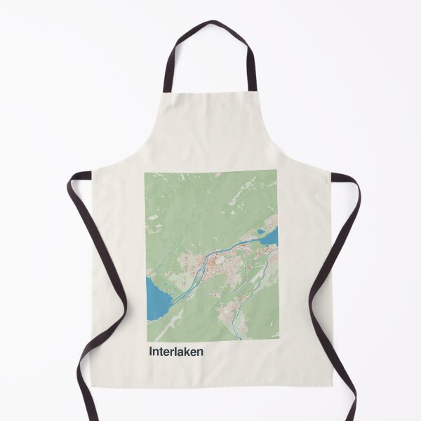 Item preview, Interlaken Minimalistic Map Art designed and sold by MapsNerd.