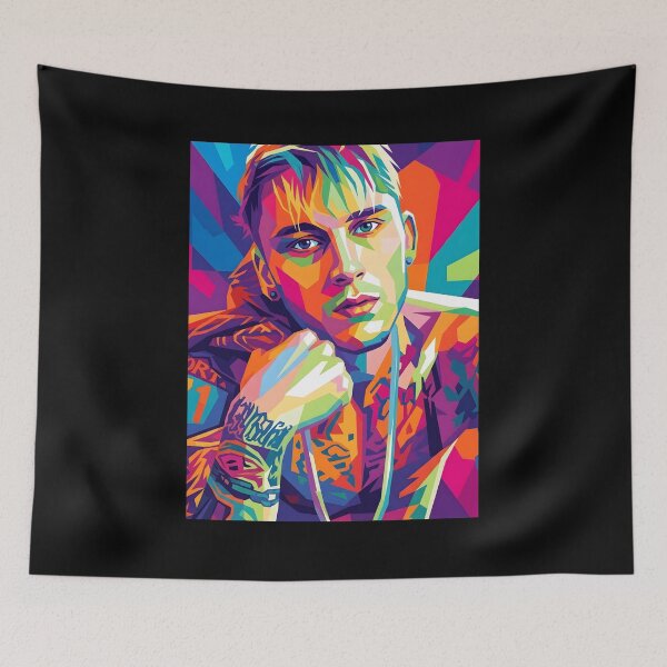 Item preview, Machine gun kelly pop art designed and sold by StickLabmoster.