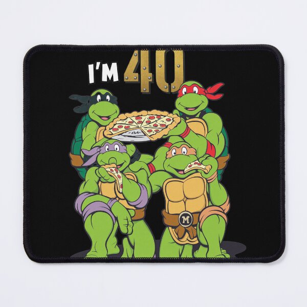 Item preview, Dude I'm 40 It's Party Time Turtles Pizza designed and sold by RogeHane.