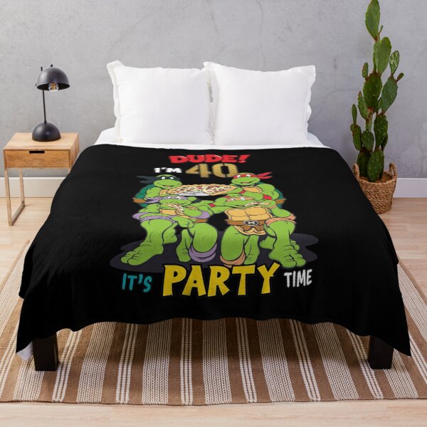 Item preview, Dude I'm 40 It's Party Time Turtles Pizza designed and sold by RogeHane.