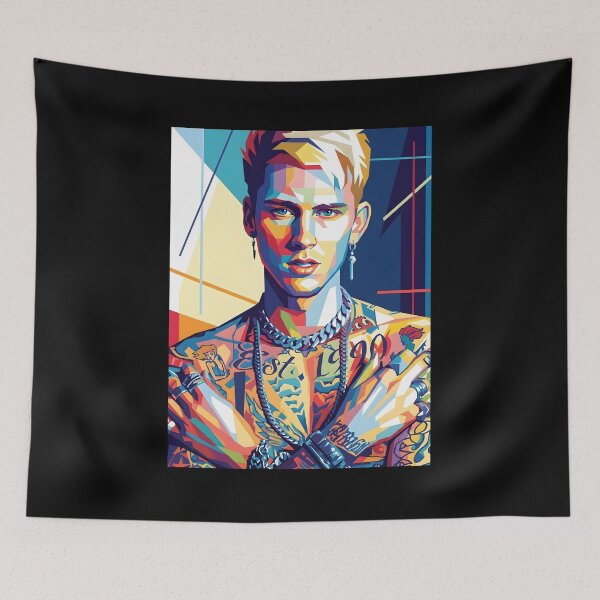 Item preview, Machine gun kelly pop art designed and sold by StickLabmoster.