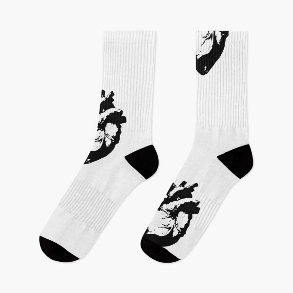 Item preview, Realistic heart black and white graphic  designed and sold by parsolrubyart.