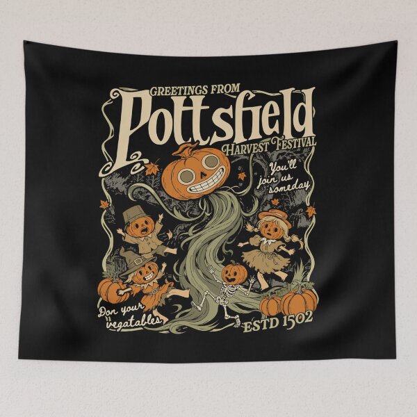 Item preview, Harvest Festival Pumpkin Folk Spooky Autumn  designed and sold by youta-sam.