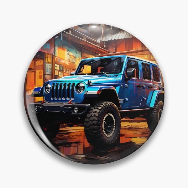 Artikelvorschau, Blauer Geländewagen (4x4) in der Industriewerkstatt entworfen und verkauft von RevUpDesign.