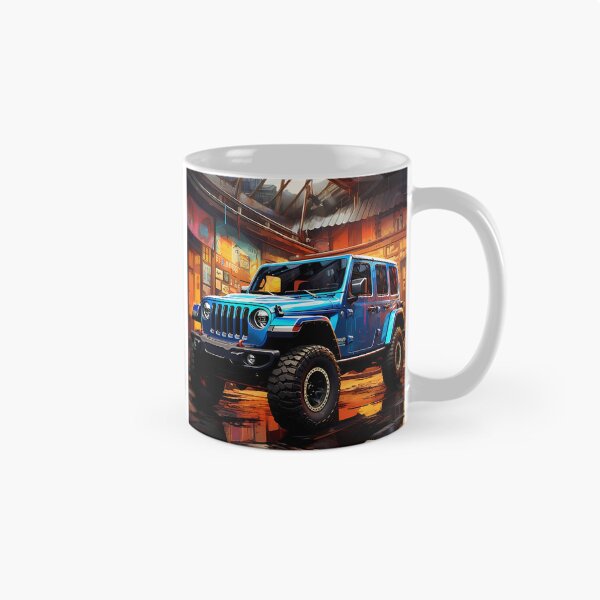 Item preview, Blue Off-Road 4x4 in Industrial Workshop designed and sold by RevUpDesign.