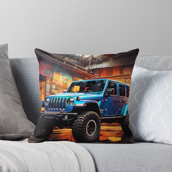 Item preview, Blue Off-Road 4x4 in Industrial Workshop designed and sold by RevUpDesign.