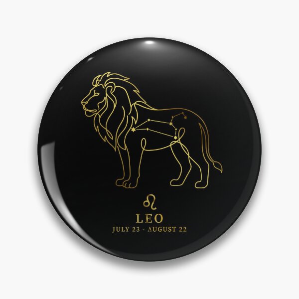 Item preview, Leo Constellation Lion Line Art - Vintage "Gold" Zodiac Star Sign designed and sold by Vikreta.