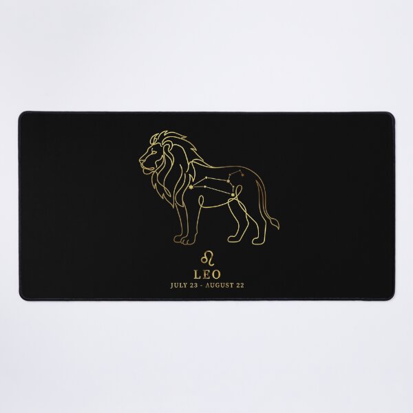 Item preview, Leo Constellation Lion Line Art - Vintage "Gold" Zodiac Star Sign designed and sold by Vikreta.