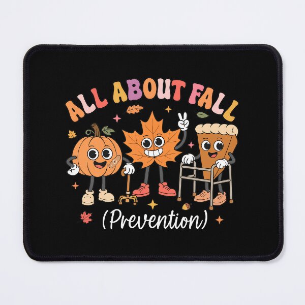 Item preview, All About Fall Prevention Retro Characters Design designed and sold by Dmo3HarkoArt.