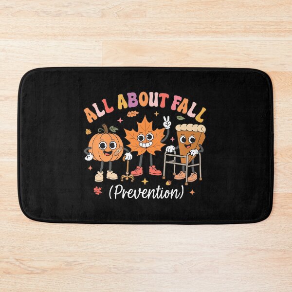 Item preview, All About Fall Prevention Retro Characters Design designed and sold by Dmo3HarkoArt.