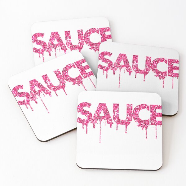 Item preview, Sauce Melting Trending Dripping Messy Saucy Pink Letters T-Shirt designed and sold by Offhand.