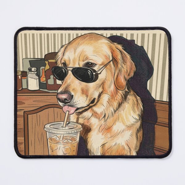 Item preview, Cool Dog Coffee Co Vintage Poster Retro Comic Print designed and sold by creativerooney.
