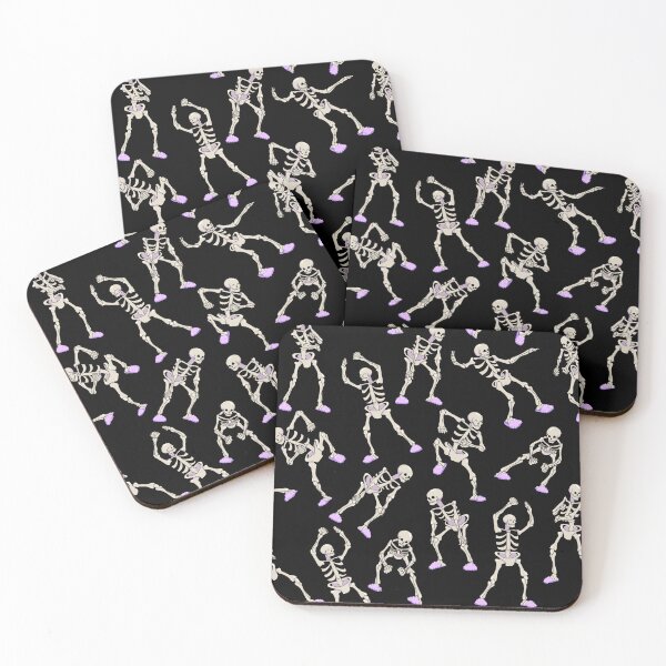 Item preview, Dancing Skeles (Slippers, on Black) designed and sold by Kolibrim-Ink550.