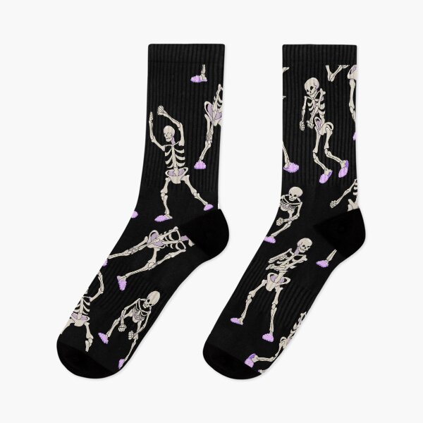 Item preview, Dancing Skeles (Slippers, on Black) designed and sold by Kolibrim-Ink550.