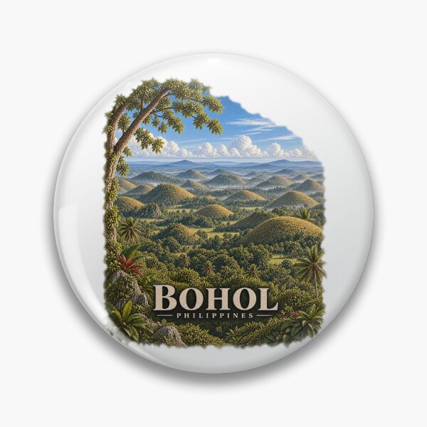 Item preview, Chocolate Hills Bohol Philippines Landscape Art designed and sold by Larkfound Studio.