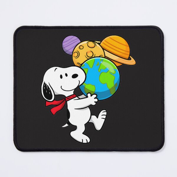 Item preview, Adorable Snoopy Hugging the Solar System Cute Space Illustration designed and sold by Surface-arts.