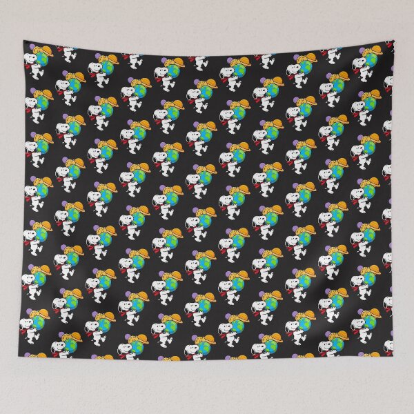 Item preview, Adorable Snoopy Hugging the Solar System Cute Space Illustration designed and sold by Surface-arts.