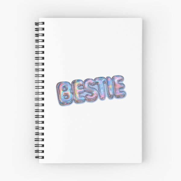 Item preview, Holographic Bestie Balloon Letters Friend designed and sold by NicolasGlowArt.