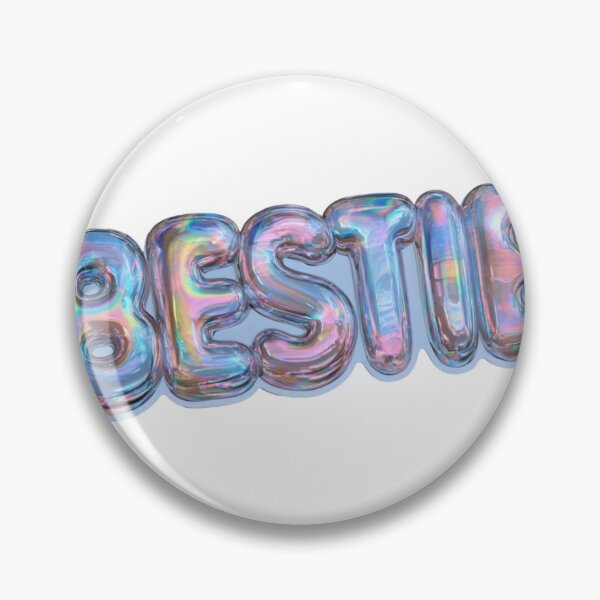Item preview, Holographic Bestie Balloon Letters Friend designed and sold by NicolasGlowArt.