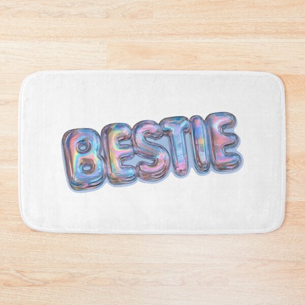 Item preview, Holographic Bestie Balloon Letters Friend designed and sold by NicolasGlowArt.